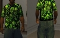 Green skulls shirt